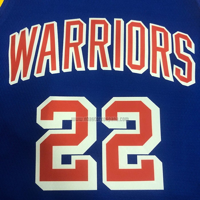Camiseta Golden State Warriors Andrew Wiggins NO 22 75th Anniversary Azul